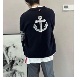 톰* 4바 스티치 티핑 앵커 울니트 집업