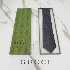 구* GG 패턴 실크 자카드 타이 745