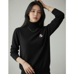 로고자수 캐시 목폴라 니트수입풀(남녀공용)