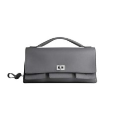 발**** 여성 벨 에어 클러치 온 스트랩 스몰 그레이 풀박스