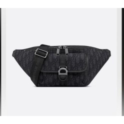 디* 8 벨트백 블랙 Di0r Oblique 자카드