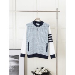 톰* 메탈버튼 체크배색 자켓