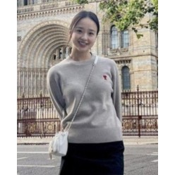 아* 스몰체인 레드하트 울캐시 라운드니트 수입풀(남녀공용)