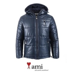 아* 로고 패치 후드 패딩