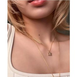 셀** 트리옹프 라인스톤 목걸이수입최고급