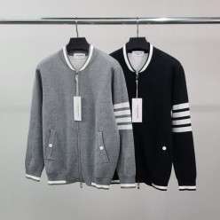 톰* 사선완장 클래식 니트 집업