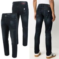 프** 타이거 프린팅 워싱 청바지