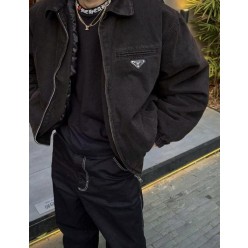 프** 25 플레이트 데님 패딩 자켓  수입