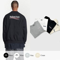 발**** 폴리티컬 캠페인 로고 자수 맨투맨