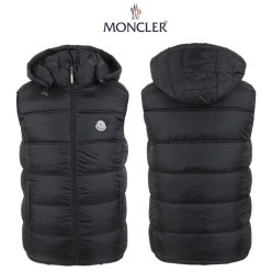 후드 탈부착 다운 베스트