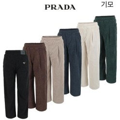 프** 융본딩 코듀로이 와이드 핀턱 팬츠