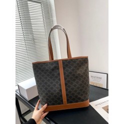 셀** 트리오페 캔버스 미디엄 카바스 숄더백 탄