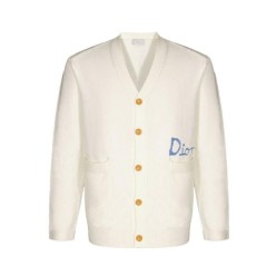 디* 수입 로고 자수 힐튼 넬 가디건