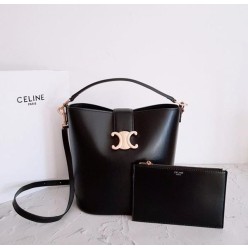 셀** 고급 루이즈백 미디움 카프스킨 레더 블랙