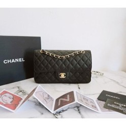 샤* 고급 리뉴얼 클래식 캐비어 미듐 금장