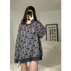 크* 십자가 크로스 자카드 라운드 니트수입최고급(남녀공용)