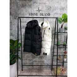 스* 우븐 후드조끼패딩