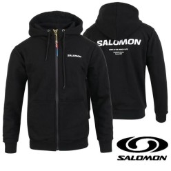 살** 로고 나염 후드 집업