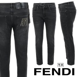 펜* 레터링 자수 로고 블랙슬림 일자진 기모 원단