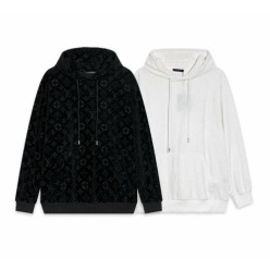 루* 모노그램 전판로고 벨로아 후드