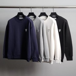 꼼* 화이트와펜 코튼 맨투맨