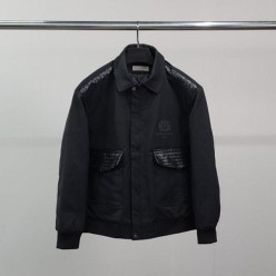 보** 레더패턴 포켓 자켓