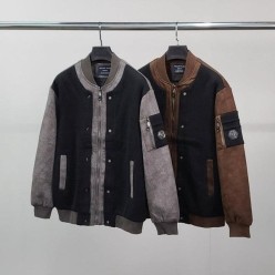 필* 니트 레이어드 자켓