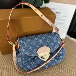 루* 데님 선셋 숄더백