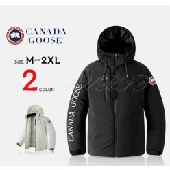 캐* 후드 숏 패딩 점퍼