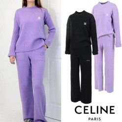 셀** 트리오페 자수 니트 셋업