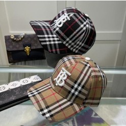 버** TB체크코튼 볼캡 모노그램 캡모자  2색상