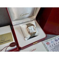 까*** 산토스 드 워치 40mm 로즈골드