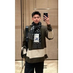 버** 패치 포인트 체크 블랙 머플러