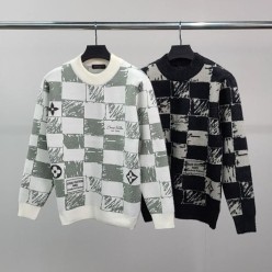 루* 다미에 모헤어 니트