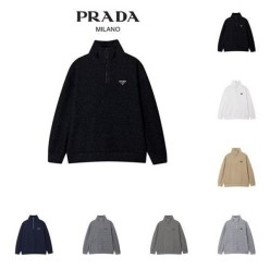 프** 기모 반집업 니트