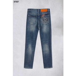 로** 빈티지 아나그램 포켓 로고 슬림핏 데님 팬츠