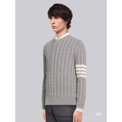 톰* 4빠 완장 아란 케이블 라운드 니트 수입고퀄