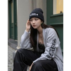 크* 크로스 레터링 자수 울비니수입풀 (남녀공용)