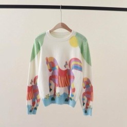 에*** 해 무지개말 니트