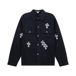 크* M1197 크로스 홀스슈 데님 자켓