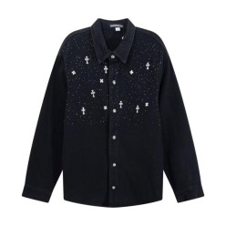 크* M1196 메탈 포인트 데님 자켓