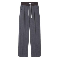 미*** M1186 로고 핀 스트라이프 버진 트랙 팬츠