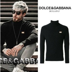 돌* 골드 플레이트 골지 터틀넥