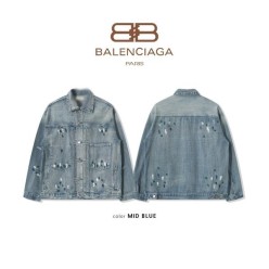 발**** 핸드페인팅 워싱 데님 자켓