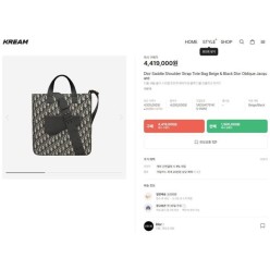 디* 새들 숄더 스트랩 토트백