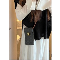 셀** 캔버스 버티칼 폰파우치 미니 크로스백