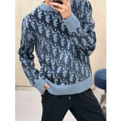 디* 오블리크 패턴 울니트