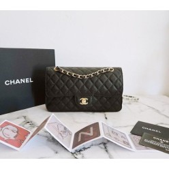 샤* 고급 리뉴얼 클래식 캐비어 미듐 금장