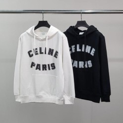 셀** 로고프린팅 코튼 후드티