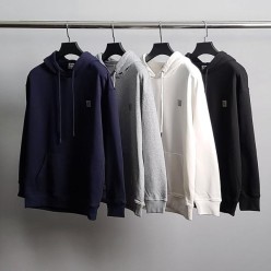 아** 그레이와펜 코튼 후드티